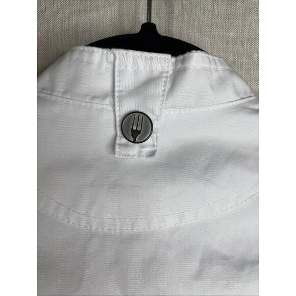 Chef Works Women's Springfield White Chef Coat, Great Used Condition -Sz Small - Picture 6 of 10